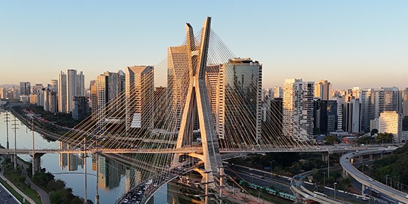 Skyline Sao Paulo in Brasi